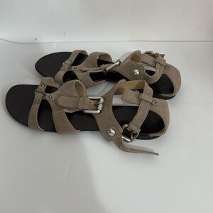 Giuseppe Zanotti beige canvas sandal